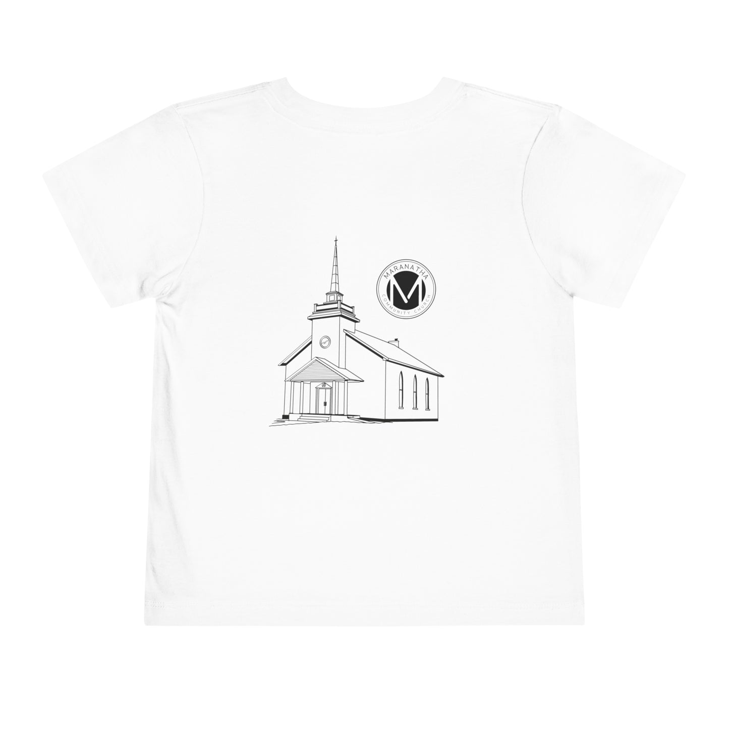 "Maranatha Church" Toddler Short Sleeve Tee (front and back)