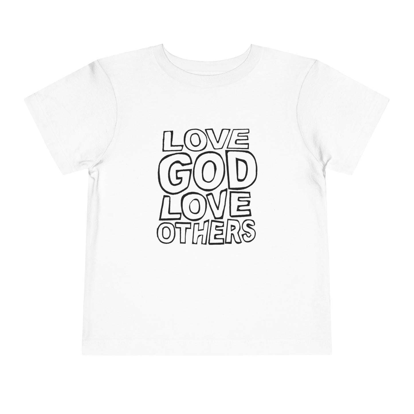 "Love God, Love Others" Toddler Short Sleeve Tee