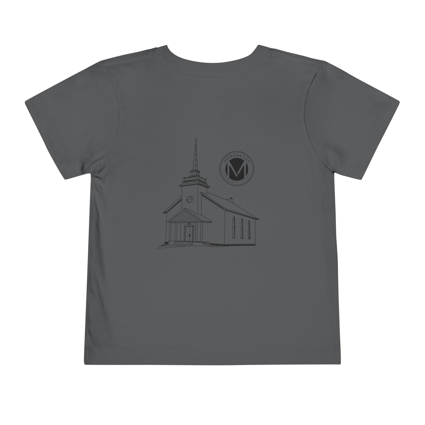 "Maranatha Church" Toddler Short Sleeve Tee (front and back)