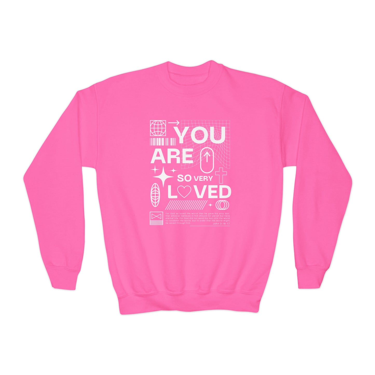 "You Are So Very Loved" Youth Crewneck Sweatshirt