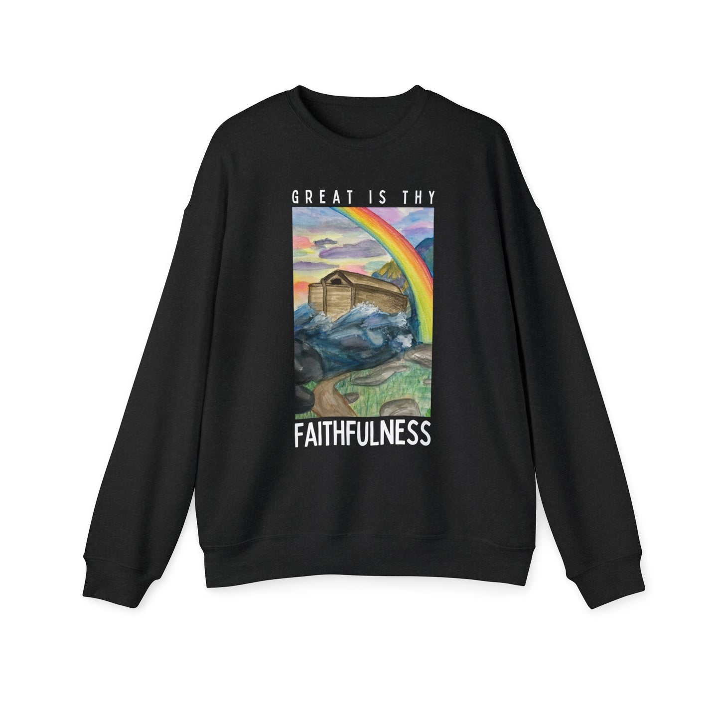 "Great is Thy Faithfulness" (Lamentations 3:22-24) Adult Unisex Lightweight Sweatshirt