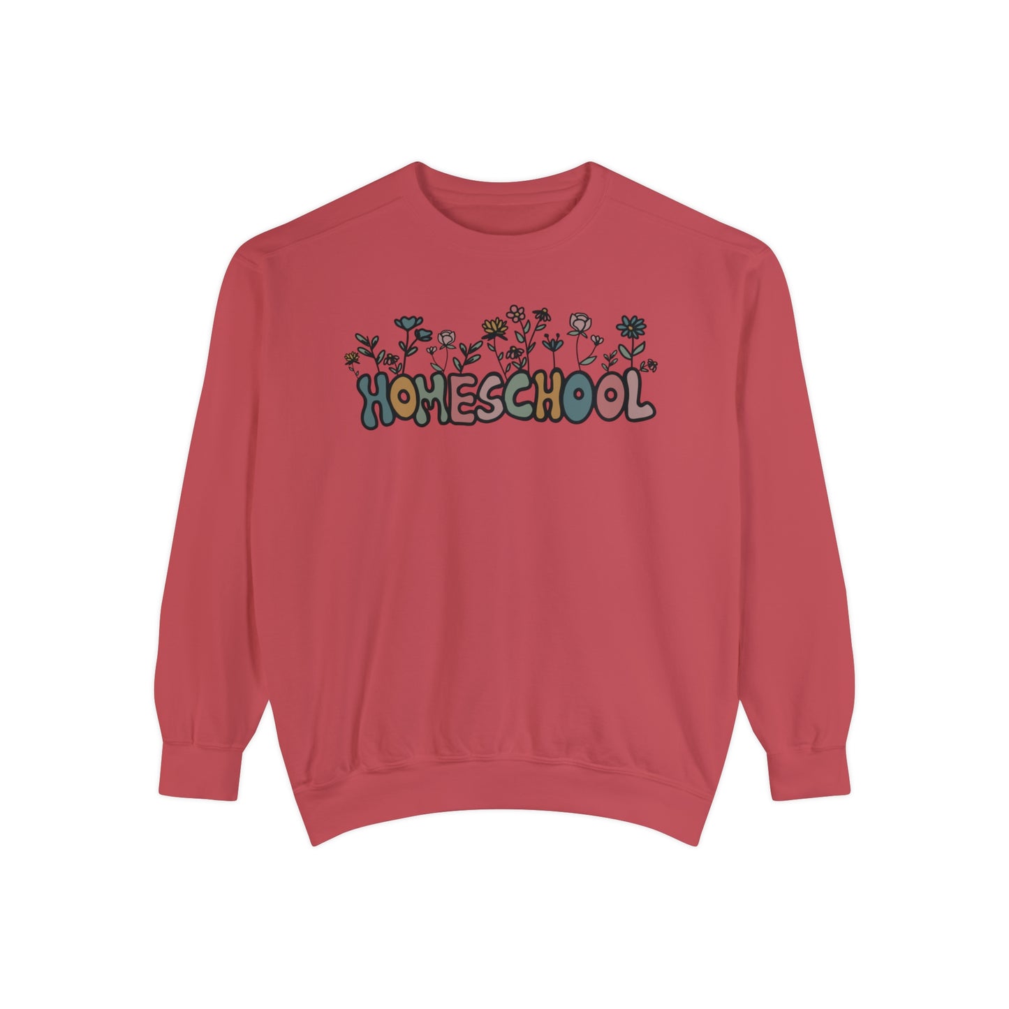 "Homeschool Flower" Adult Unisex Sweatshirt