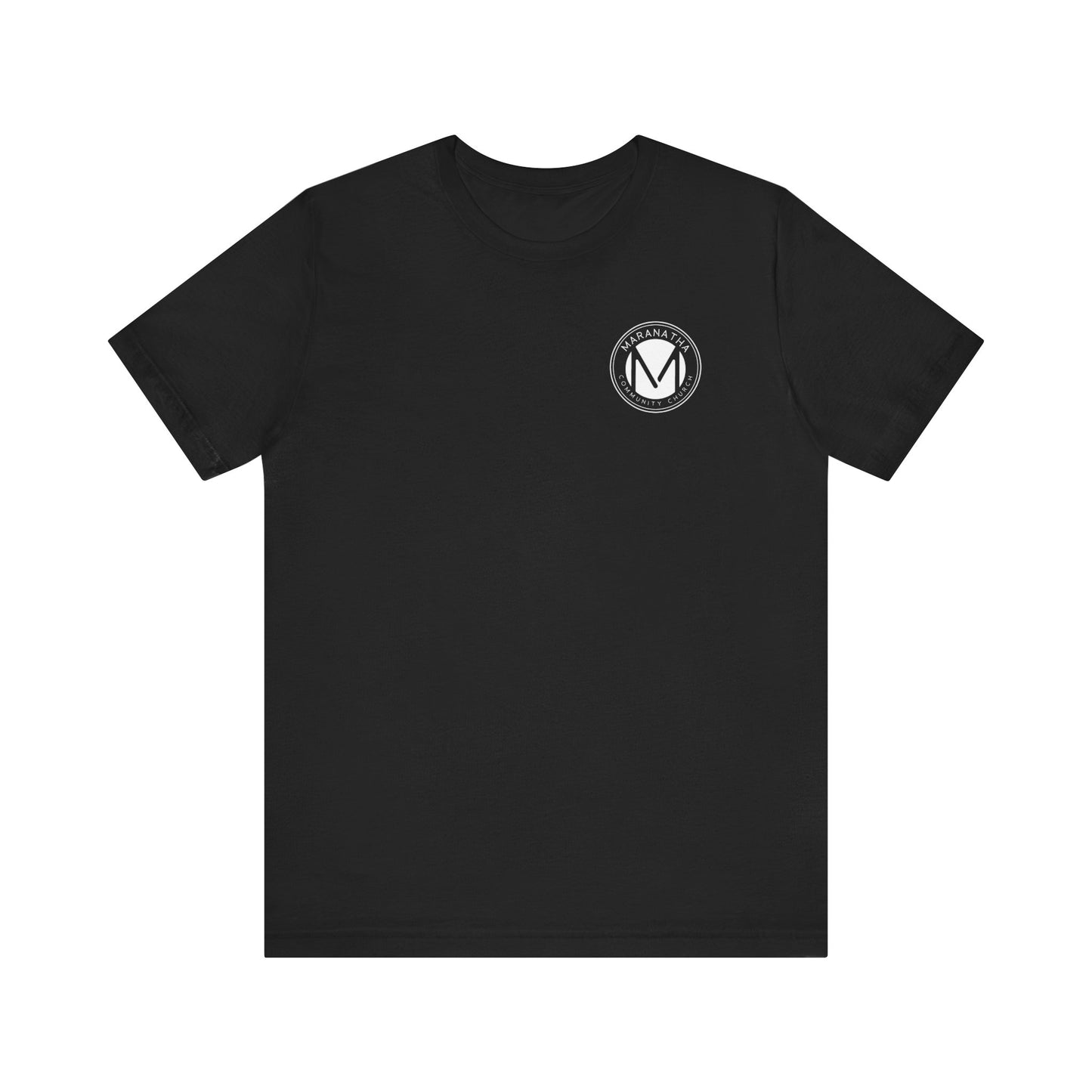 "Maranatha Logo" Adult Unisex Short Sleeve Tee (front and back)