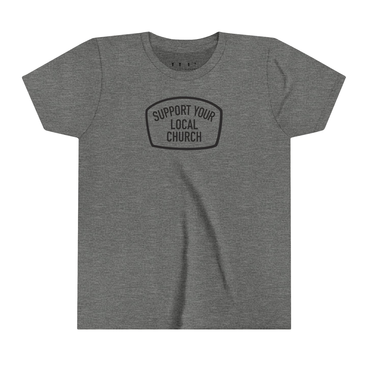 "Support Your Local Church" Youth Short Sleeve Tee