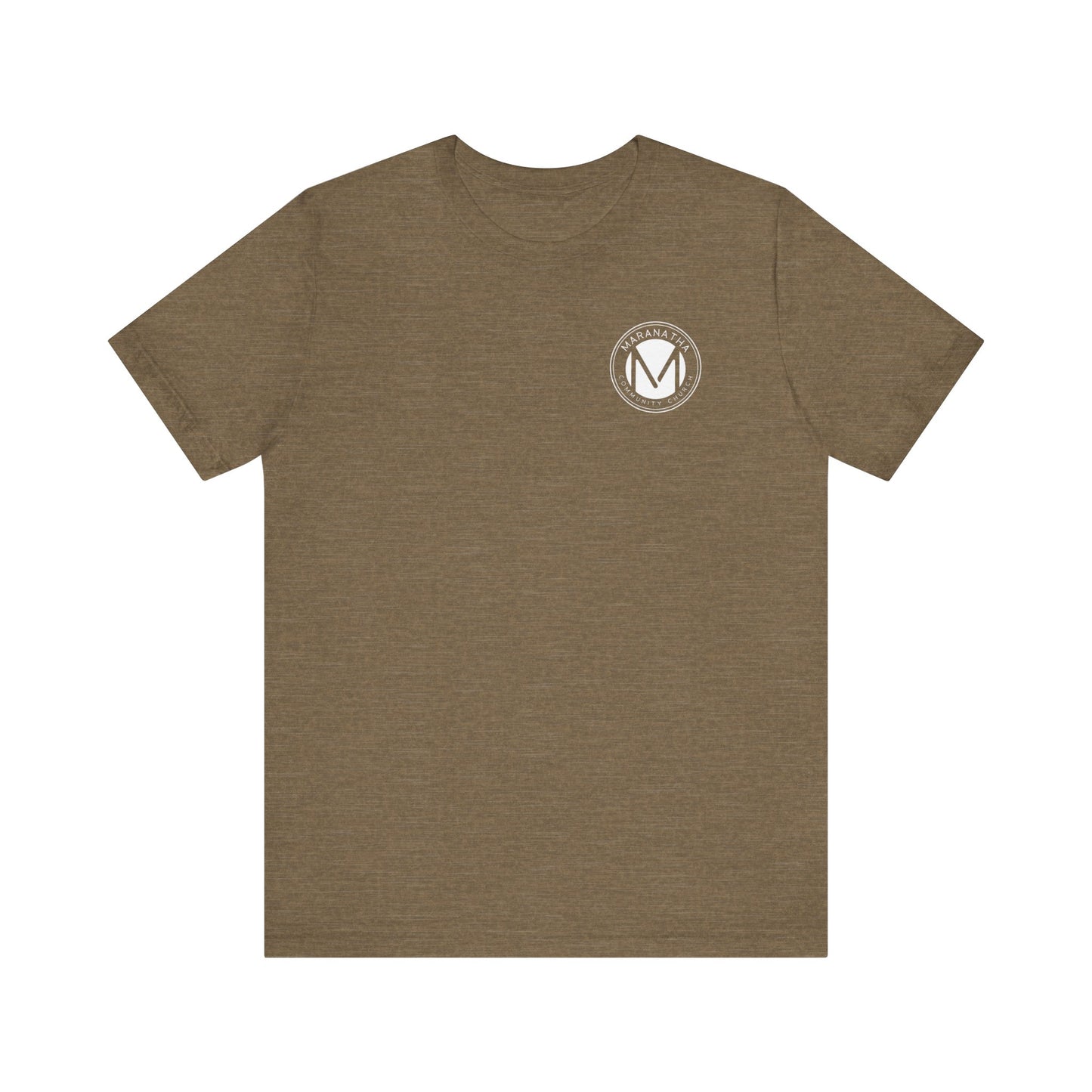 "Maranatha Logo" Adult Unisex Short Sleeve Tee (front and back)