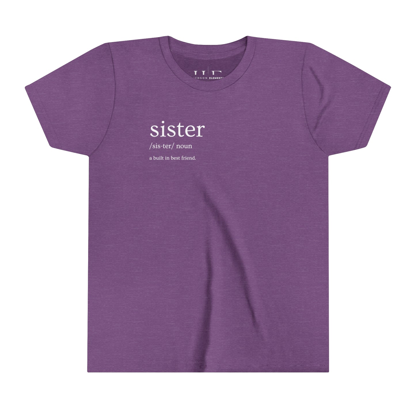 "Sister - Built in Best Friend" Youth Short Sleeve Tee