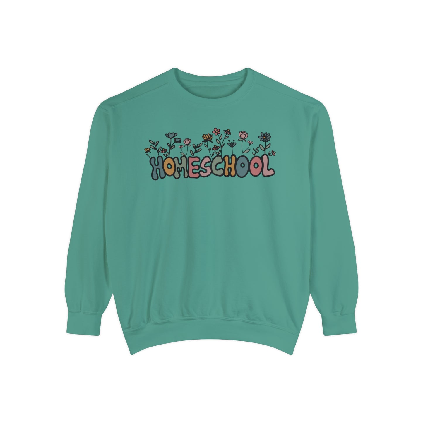 "Homeschool Flower" Adult Unisex Sweatshirt