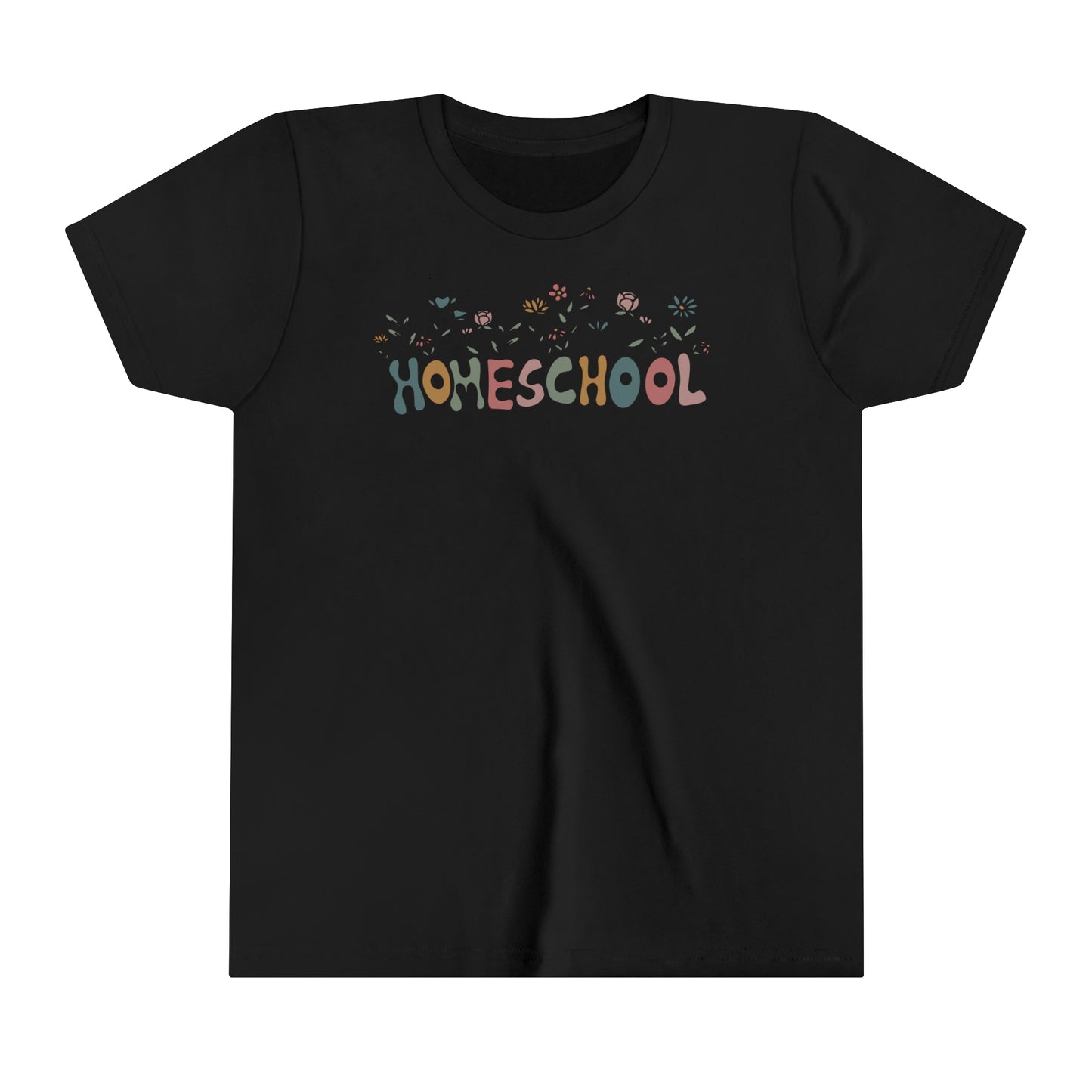 "Homeschool Flowers" Youth Short Sleeve Tee