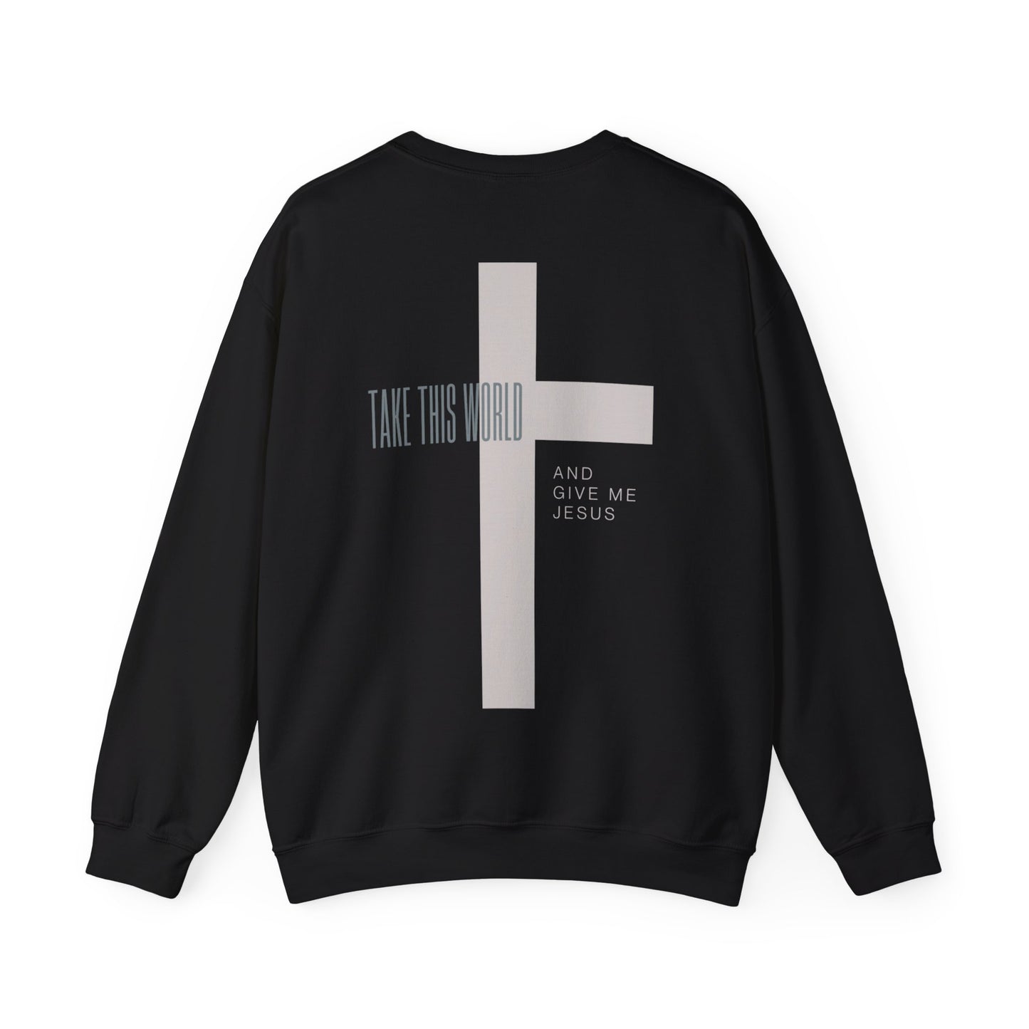 "Take this World" Adult Unisex Heavy Sweatshirt (front and back)