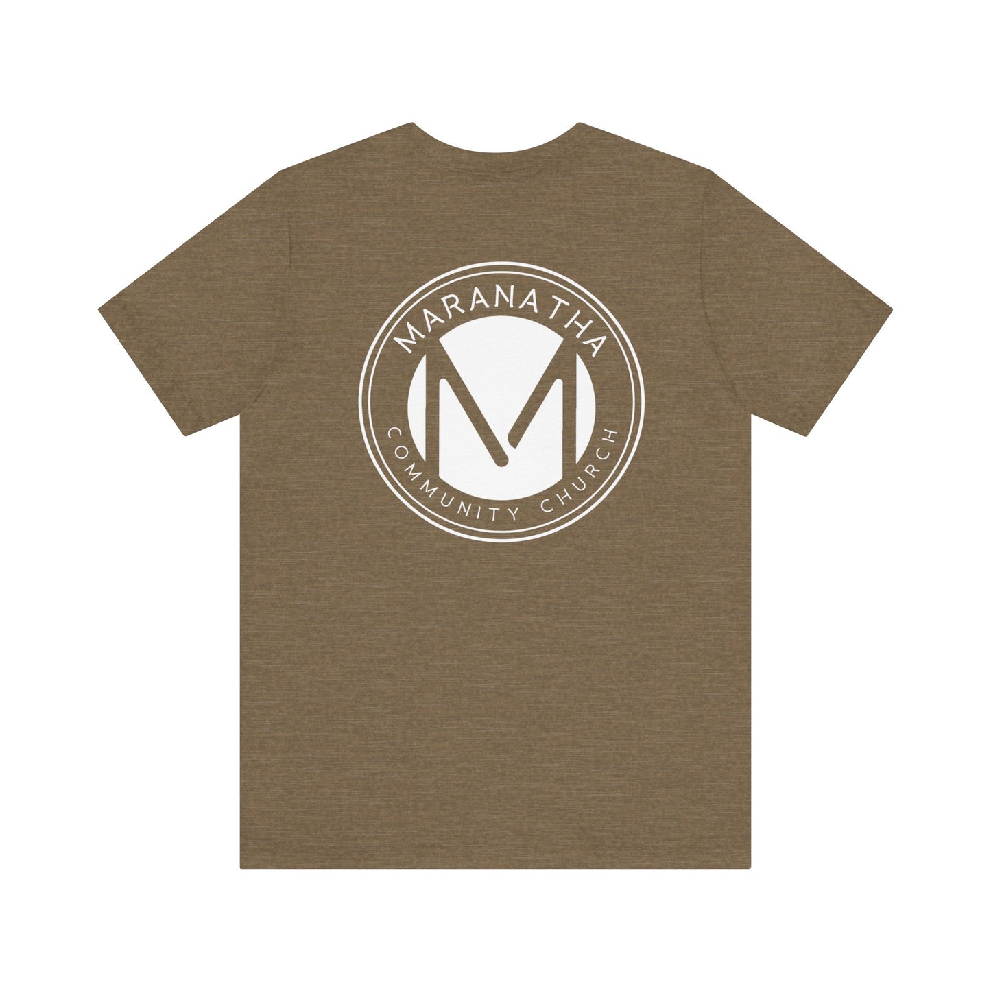 "Maranatha Logo" Adult Unisex Short Sleeve Tee (front and back)