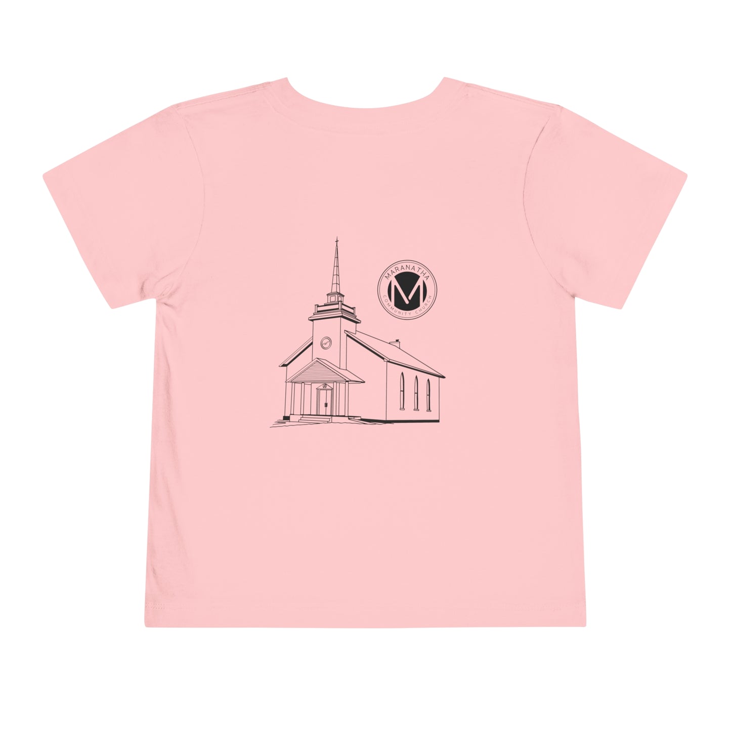 "Maranatha Church" Toddler Short Sleeve Tee (front and back)