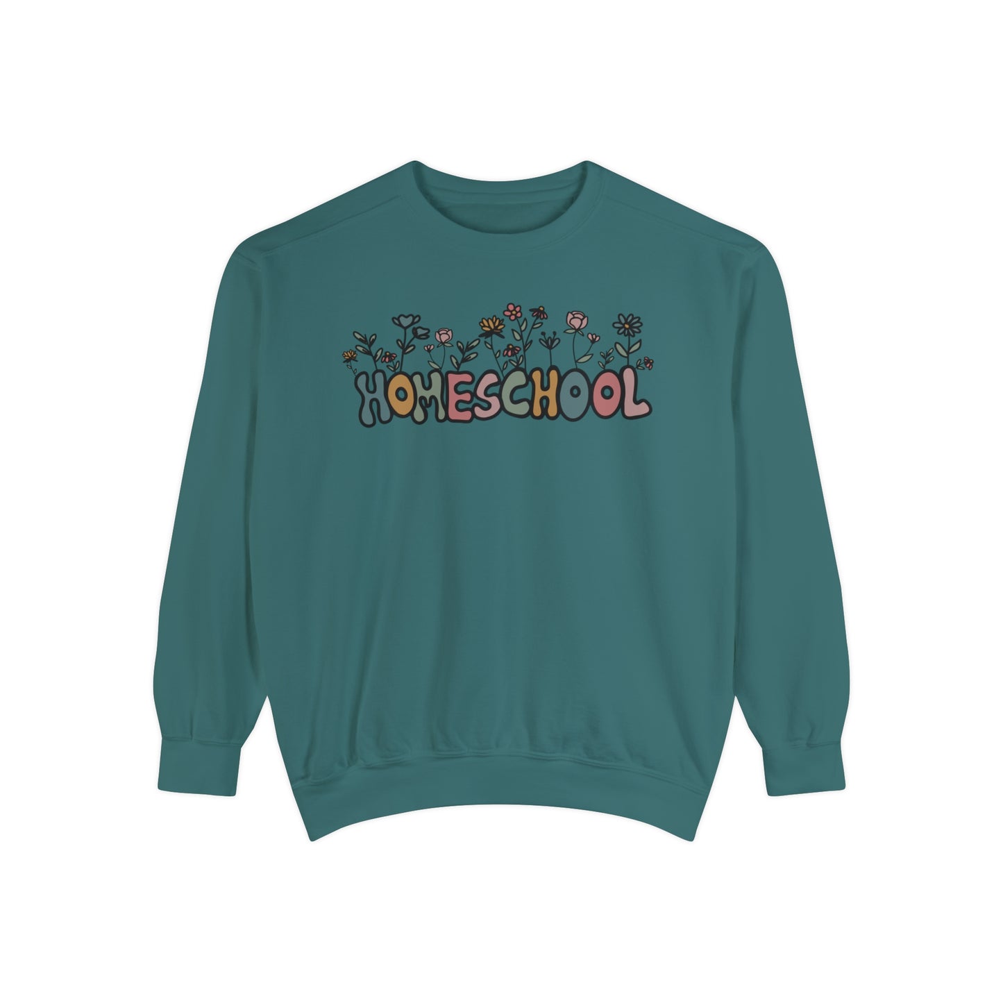 "Homeschool Flower" Adult Unisex Sweatshirt