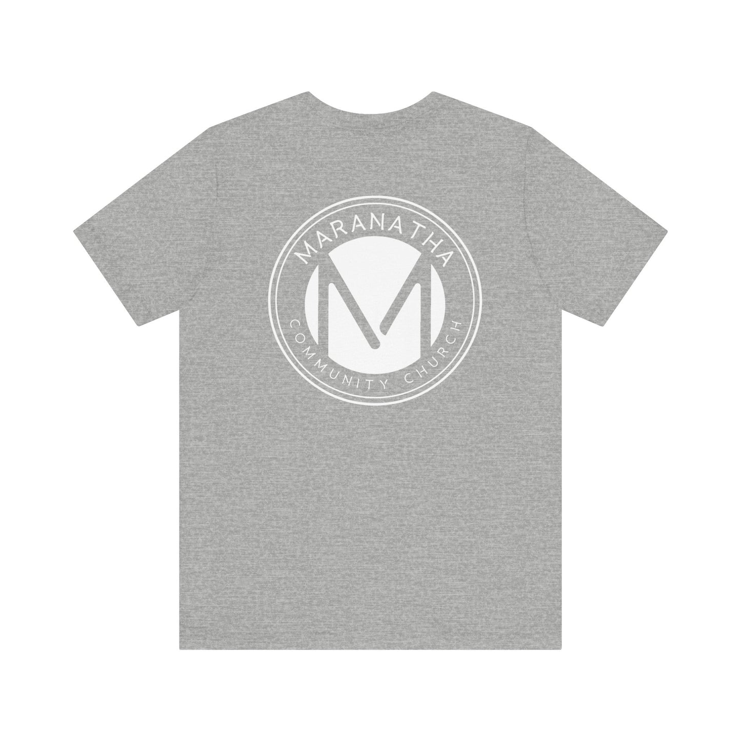 "Maranatha Logo" Adult Unisex Short Sleeve Tee (front and back)