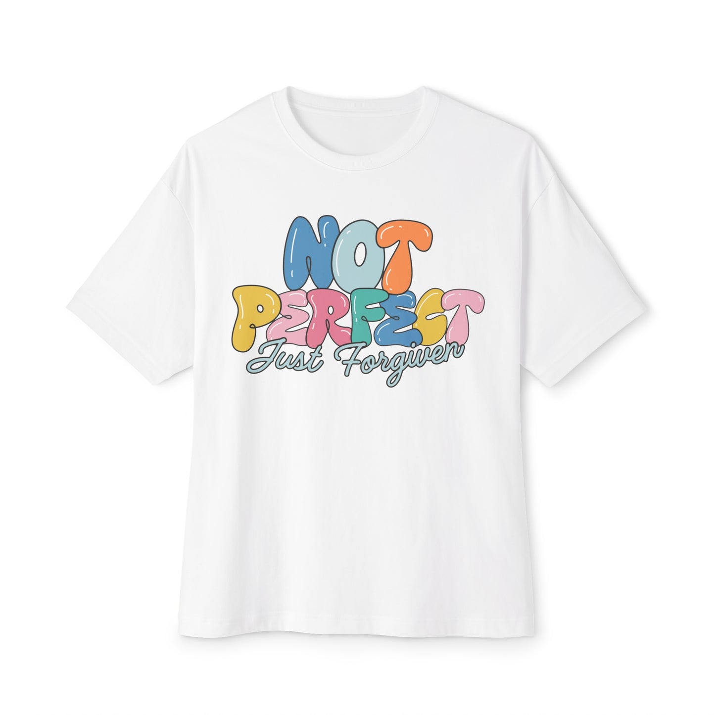 "Not Perfect" Adult Unisex Boxy Tee