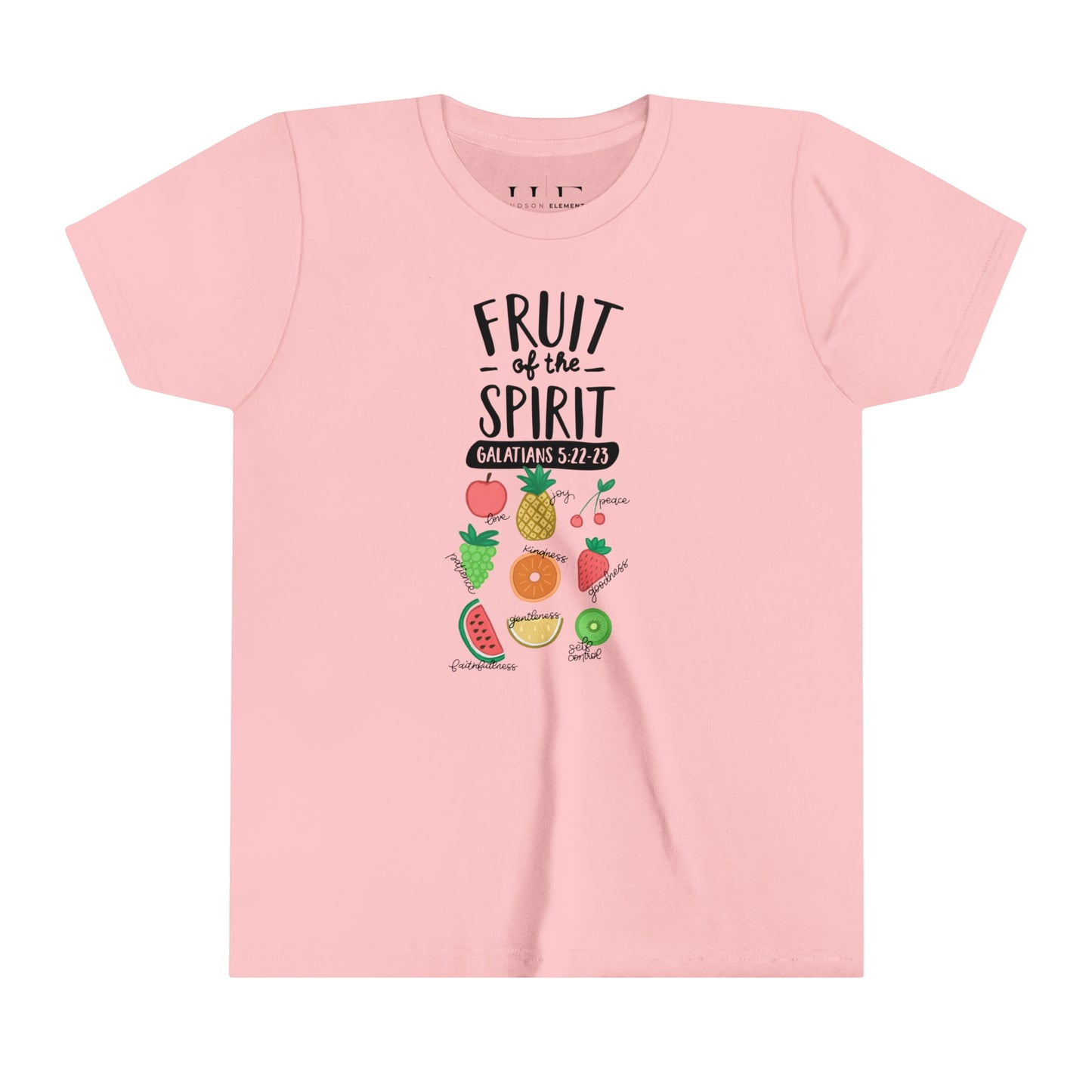 "Fruit of the Spirit" (Galatians 5:22-23) Youth Short Sleeve Tee