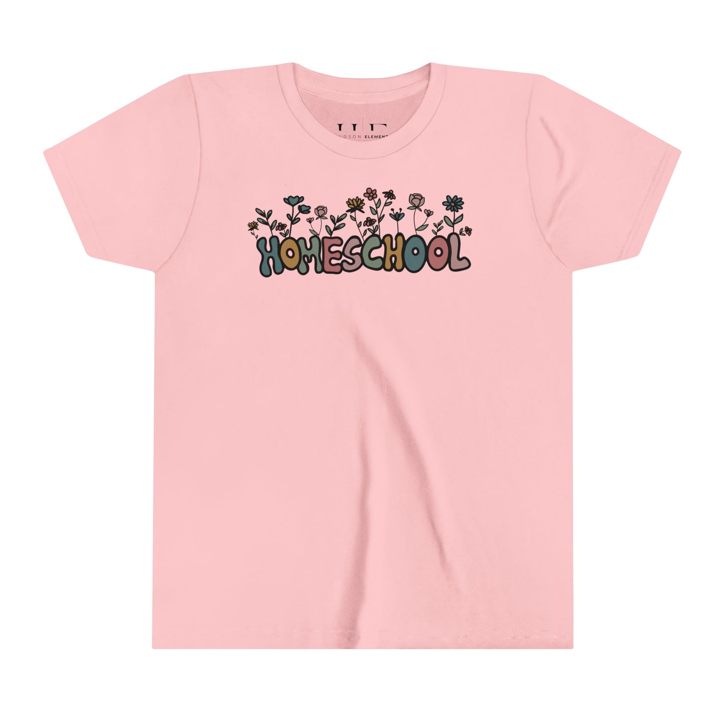 "Homeschool Flowers" Youth Short Sleeve Tee