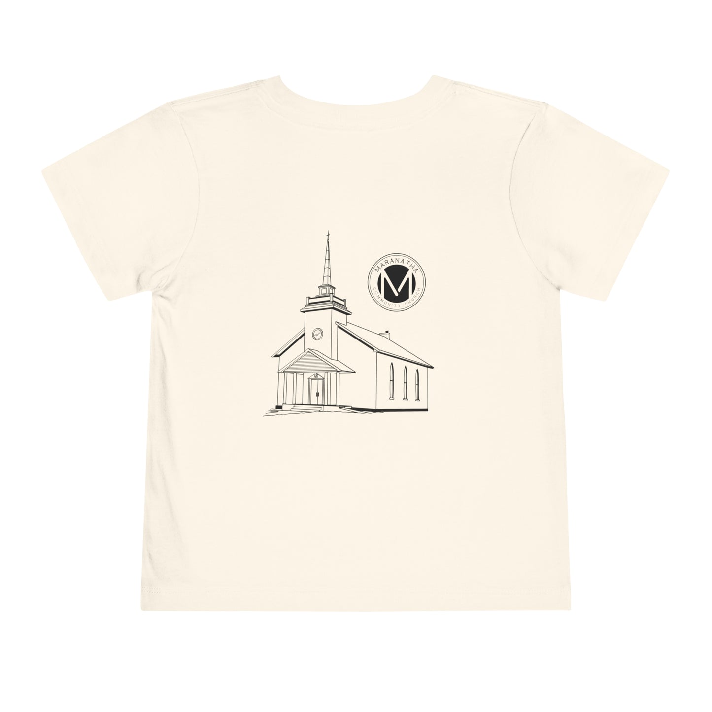 "Maranatha Church" Toddler Short Sleeve Tee (front and back)