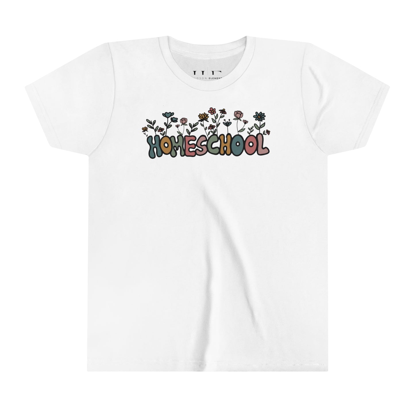 "Homeschool Flowers" Youth Short Sleeve Tee