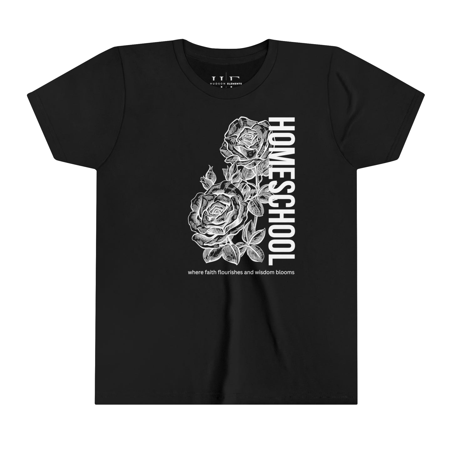 "Homeschool Faith and Wisdom" Youth Short Sleeve Tee