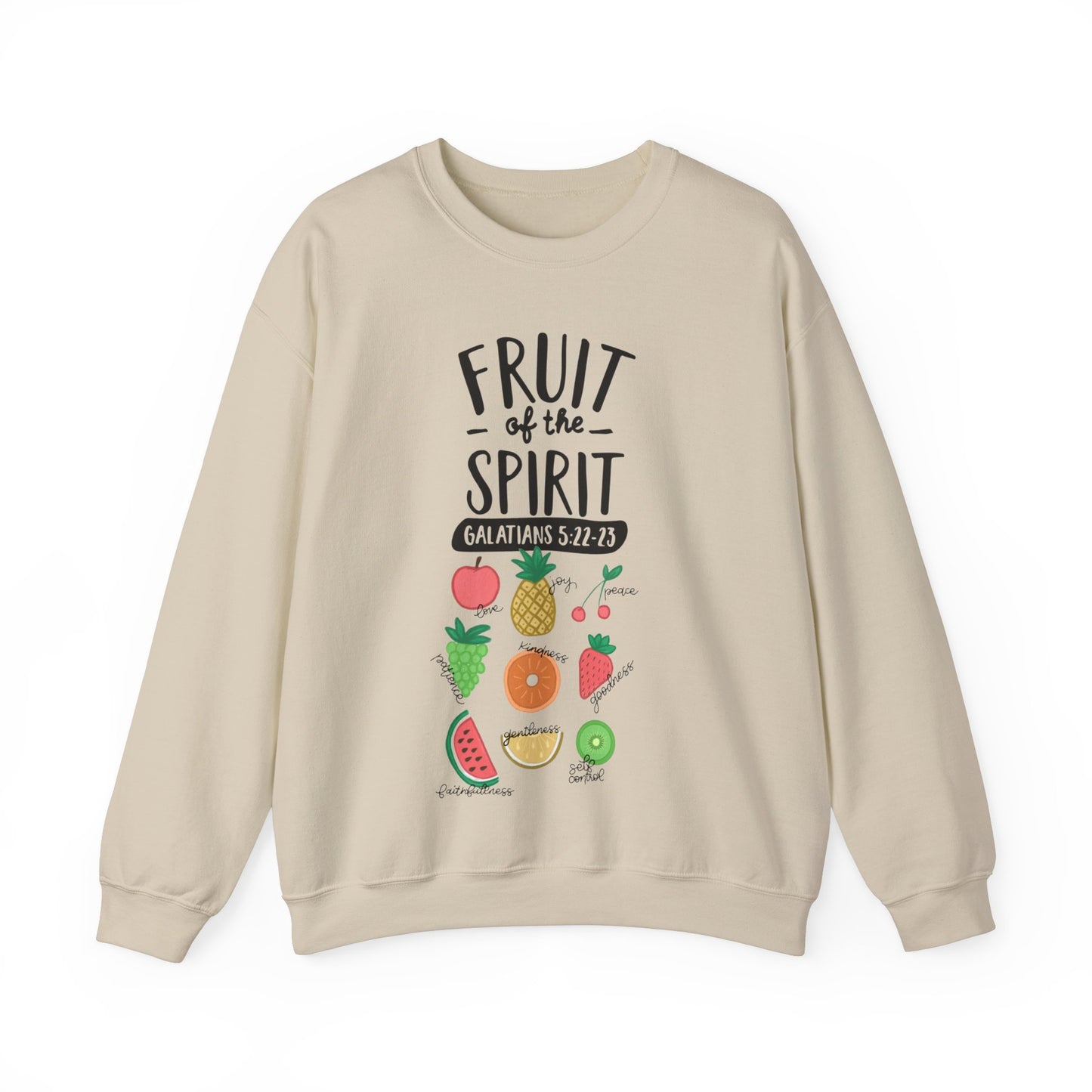 "Fruit of the Spirit" Adult Unisex Heavy Crewneck Sweatshirt