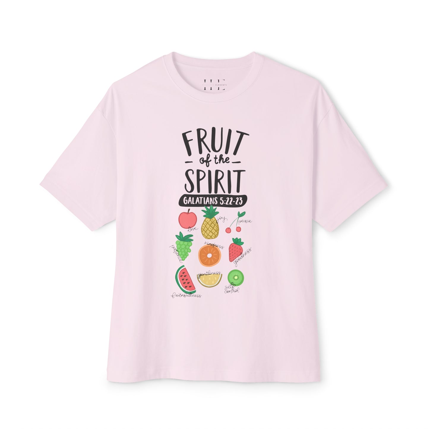 "Fruit of the Spirit" (Galatians 5:22-23) Adult Unisex Boxy Tee