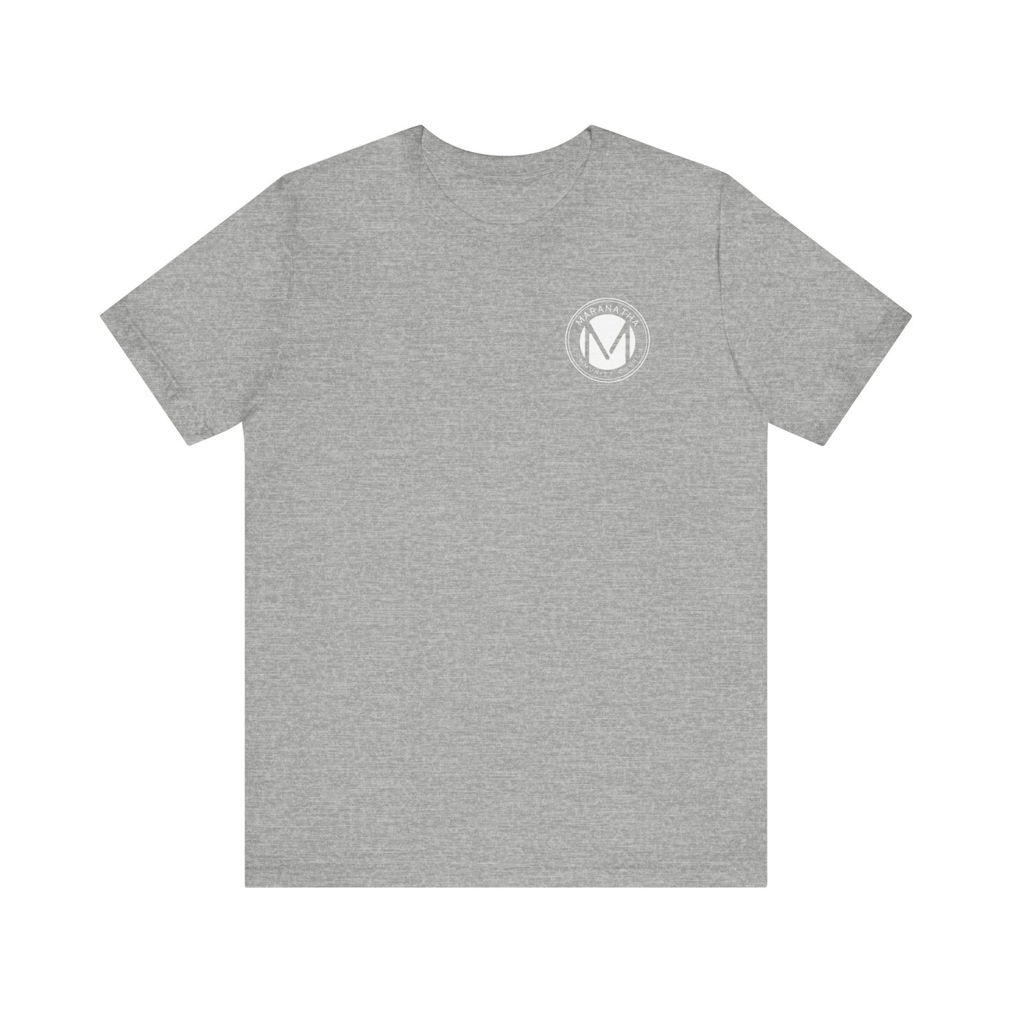 "Maranatha Logo" Adult Unisex Short Sleeve Tee (front and back)