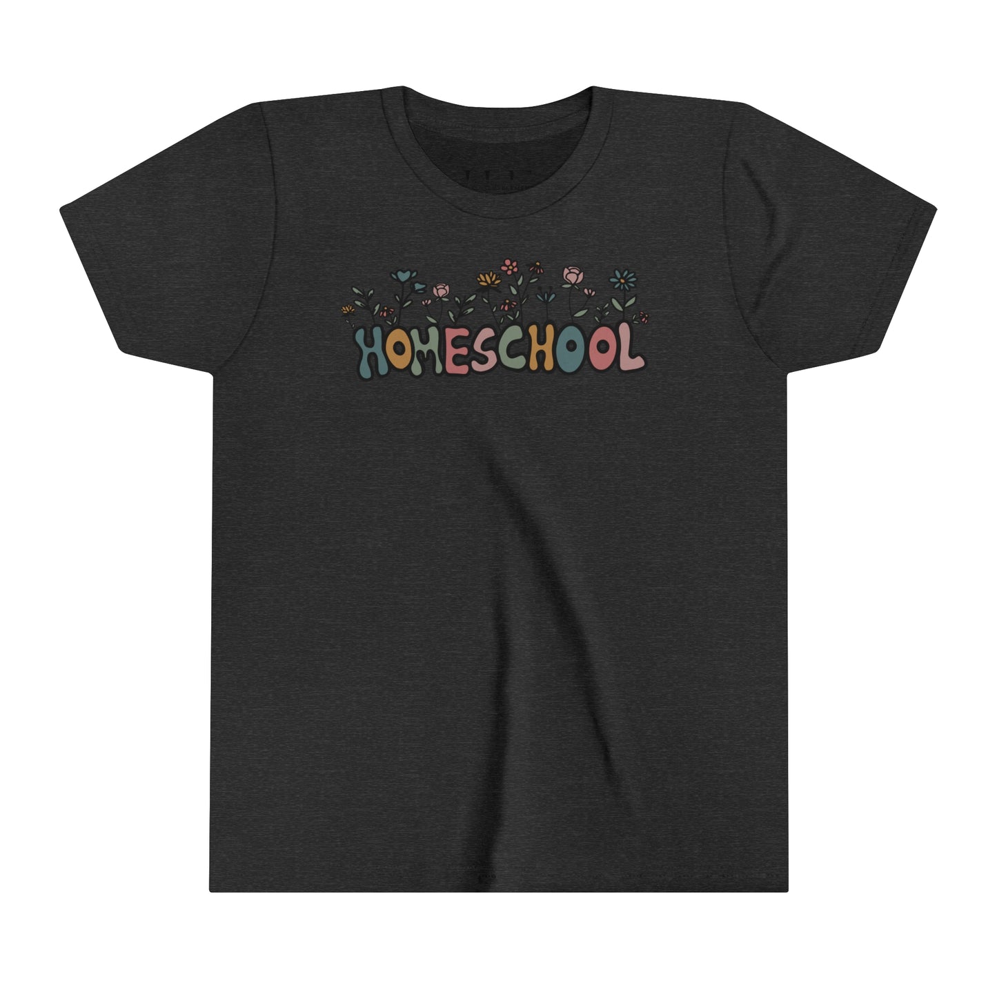 "Homeschool Flowers" Youth Short Sleeve Tee