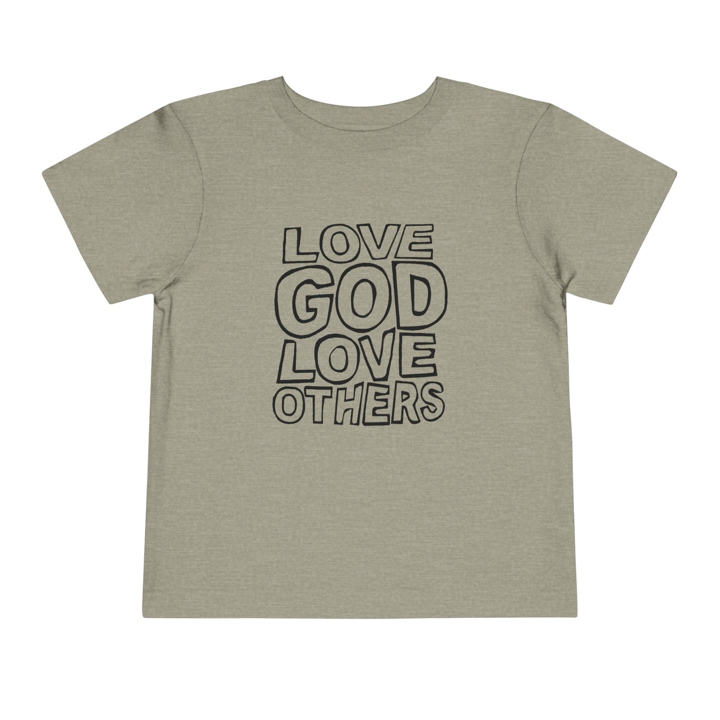 "Love God, Love Others" Toddler Short Sleeve Tee