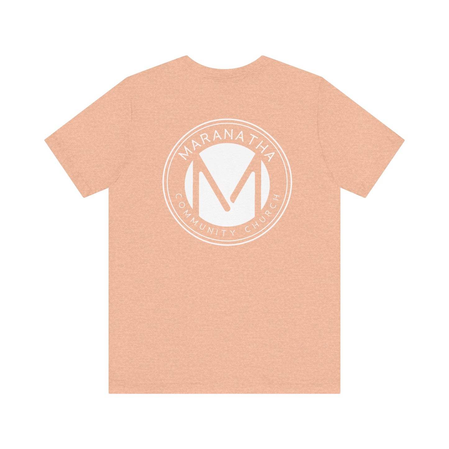 "Maranatha Logo" Adult Unisex Short Sleeve Tee (front and back)