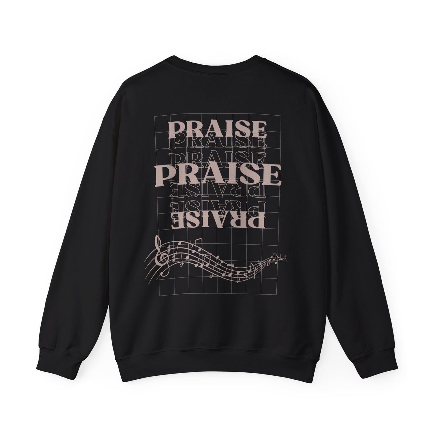 "Praise" Adult Unisex Heavy Sweatshirt (front and back)