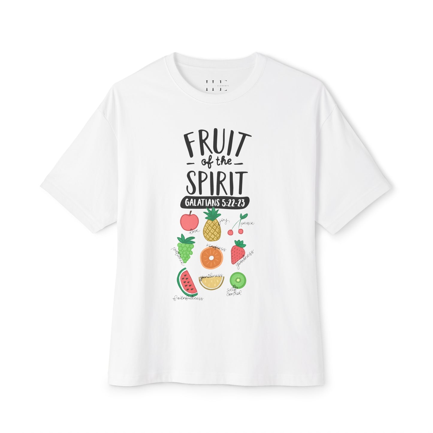 "Fruit of the Spirit" (Galatians 5:22-23) Adult Unisex Boxy Tee