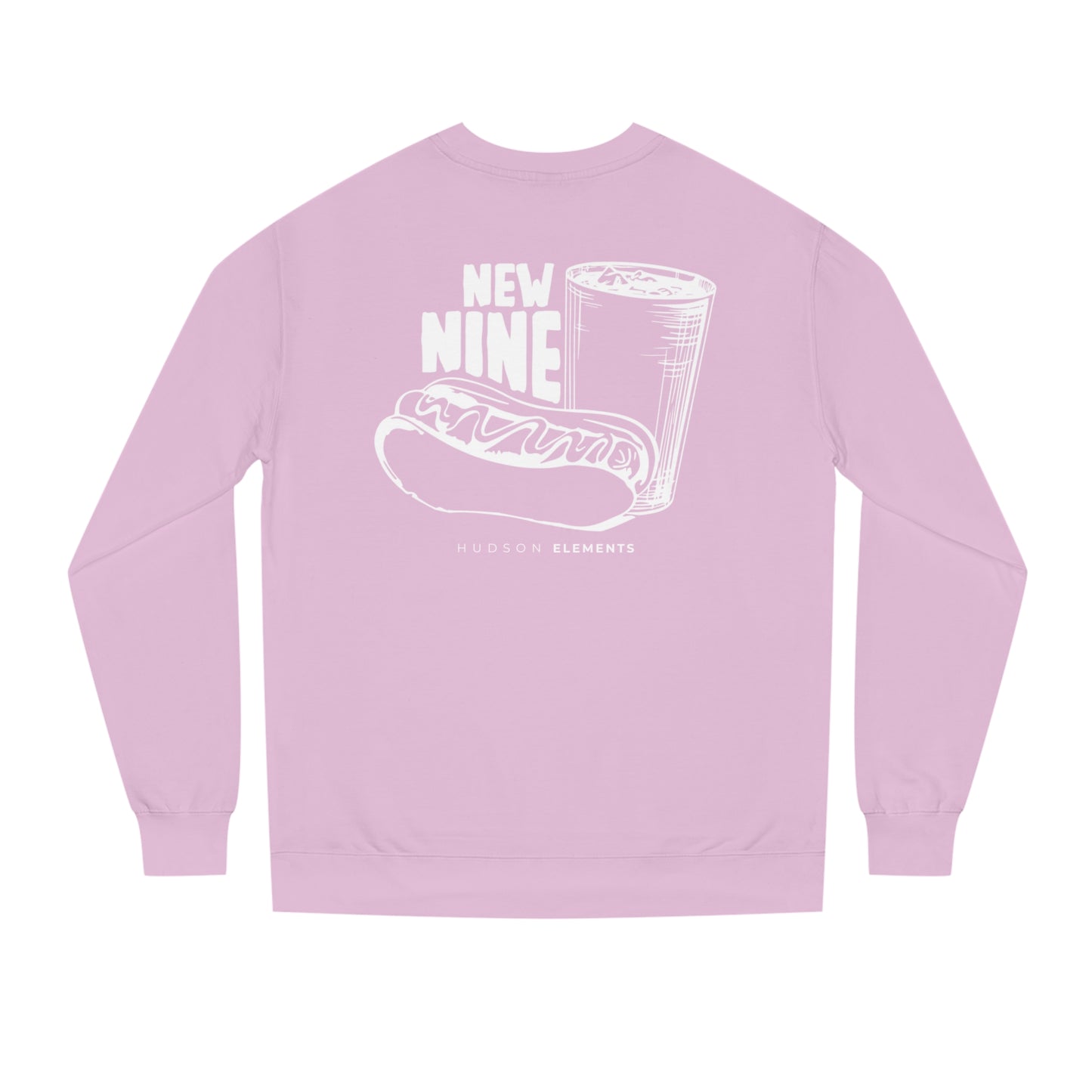 "New Nine" Adult Unisex Crew Neck Sweatshirt (front and back)