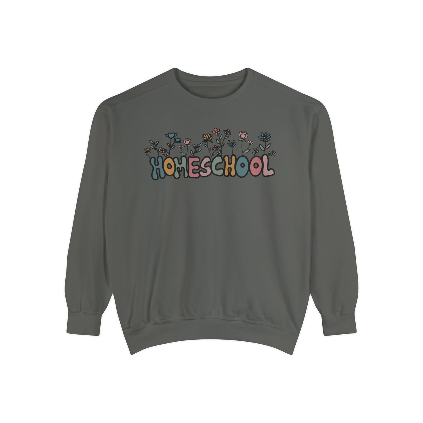 "Homeschool Flower" Adult Unisex Sweatshirt