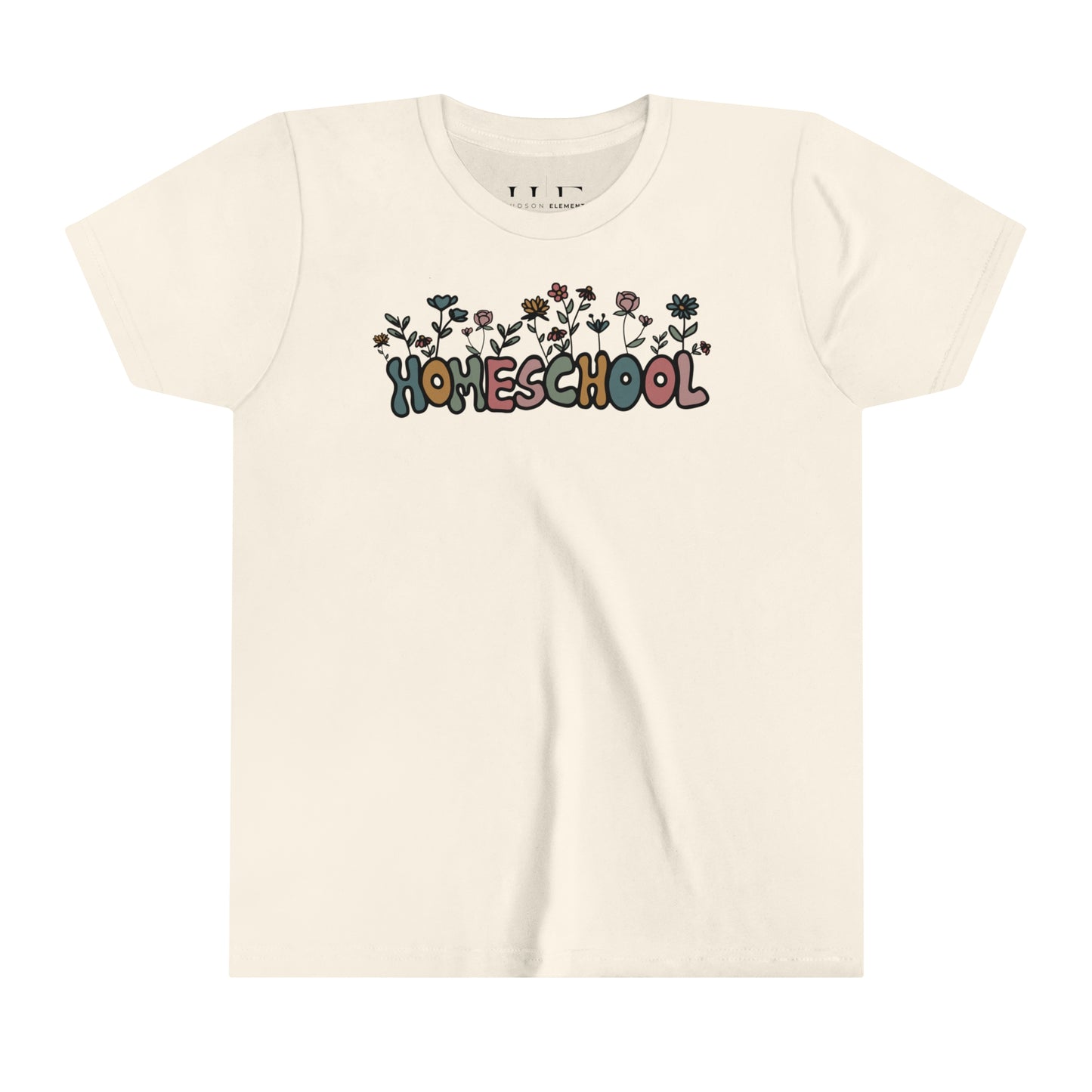 "Homeschool Flowers" Youth Short Sleeve Tee