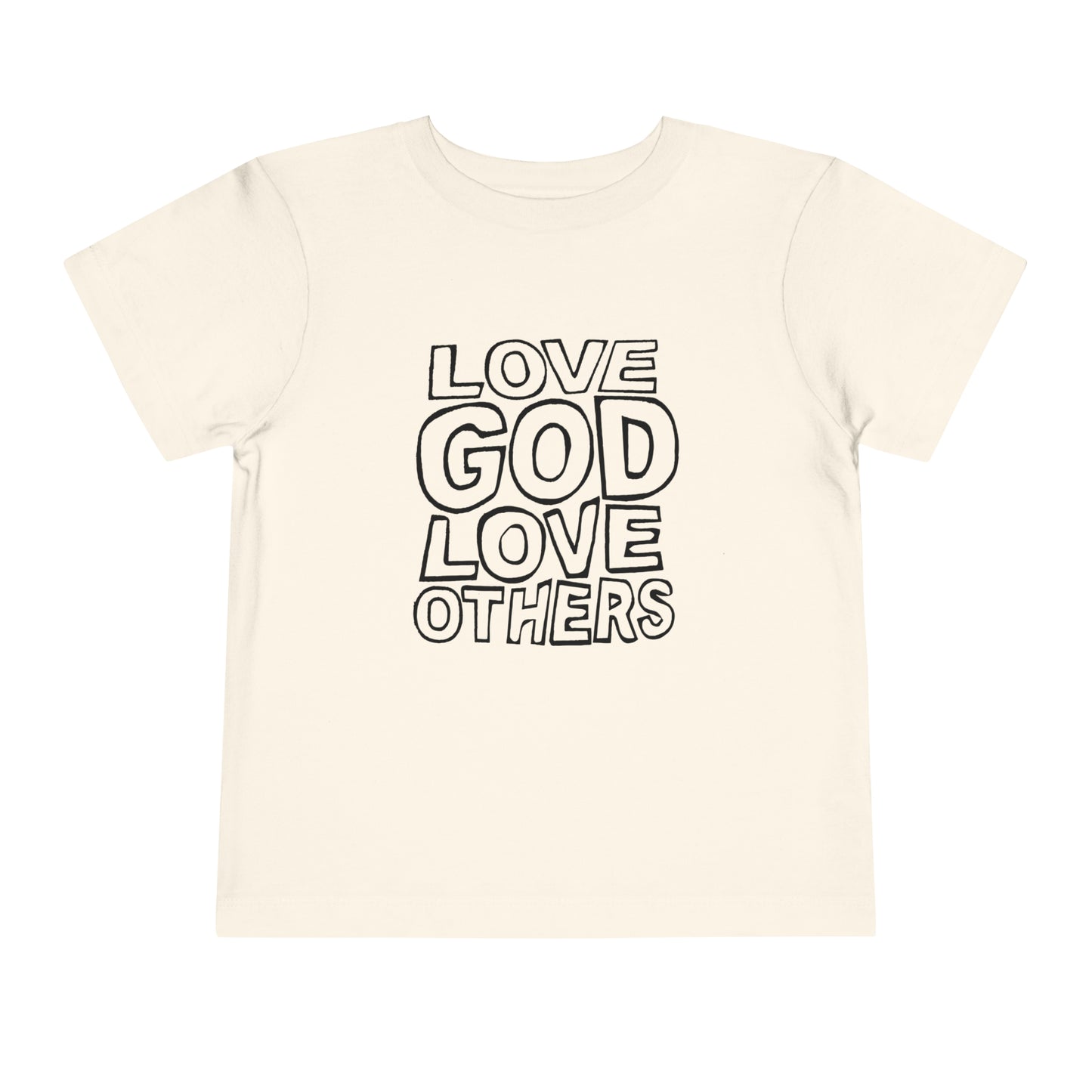 "Love God, Love Others" Toddler Short Sleeve Tee