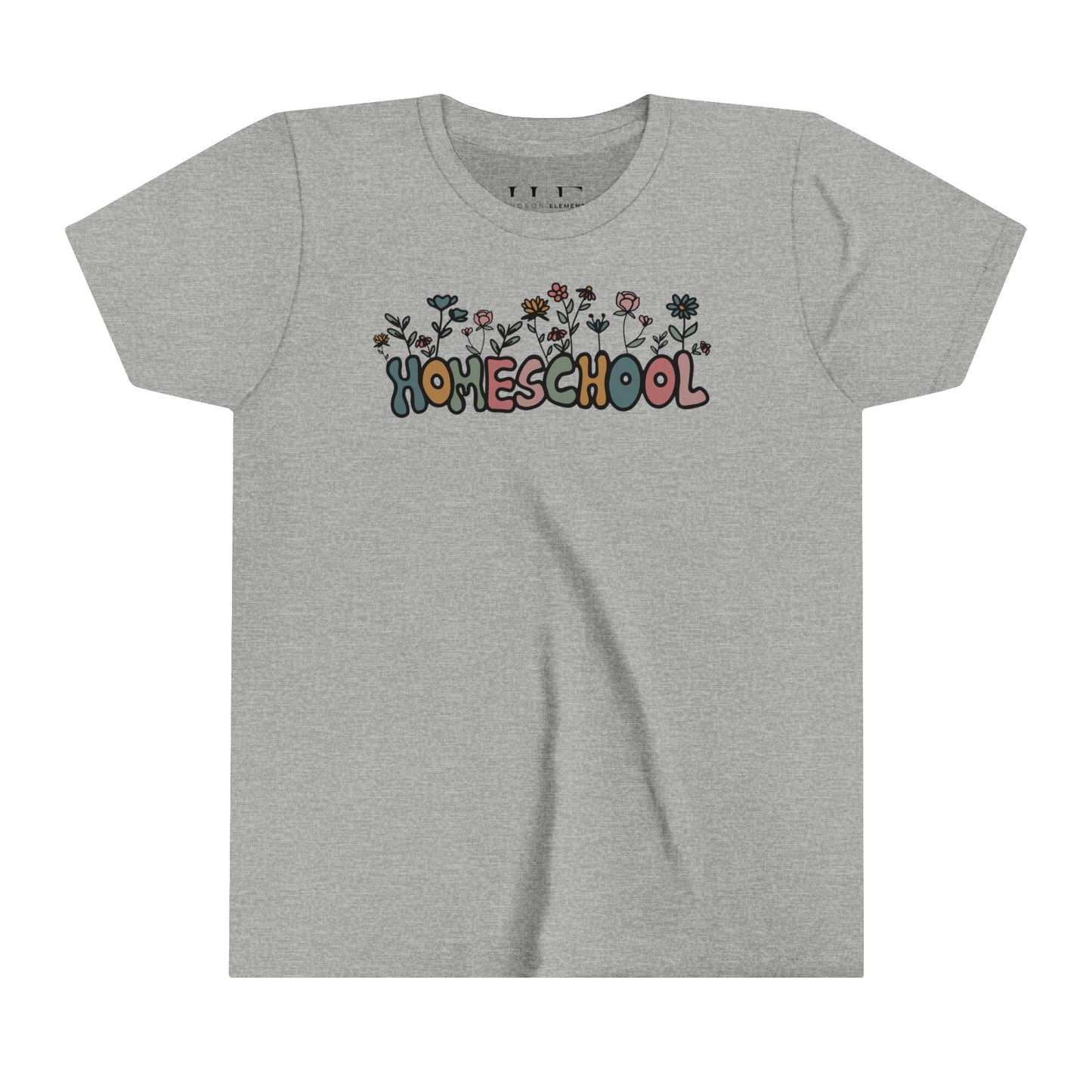 "Homeschool Flowers" Youth Short Sleeve Tee