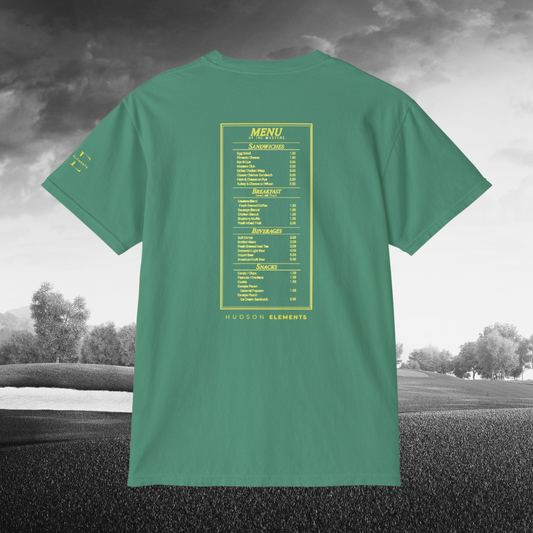 "Menu at the Masters" Adult Unisex Pocket Tee