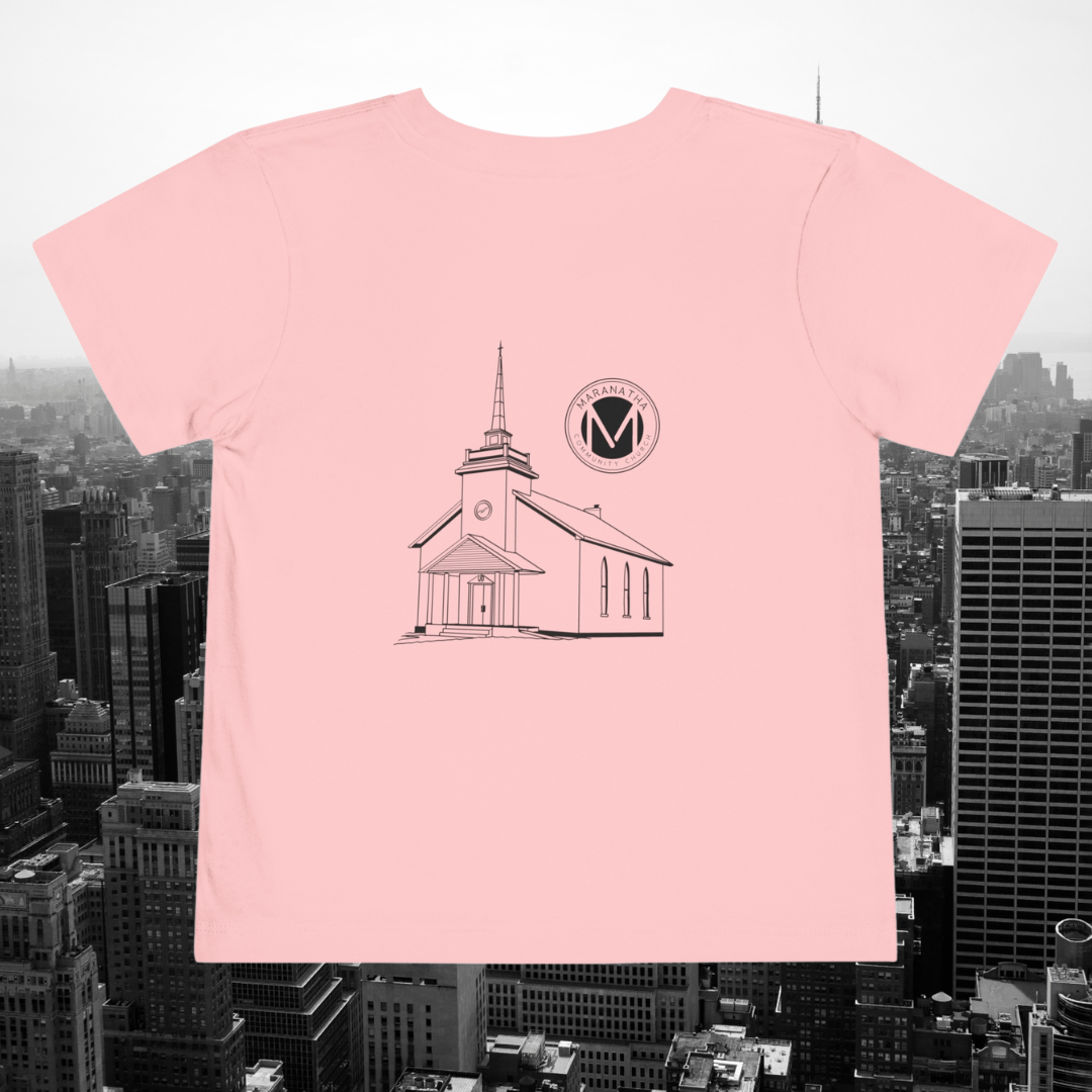 "Maranatha Church" Toddler Short Sleeve Tee (front and back)