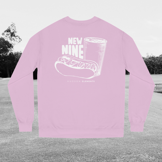 "New Nine" Adult Unisex Crew Neck Sweatshirt (front and back)