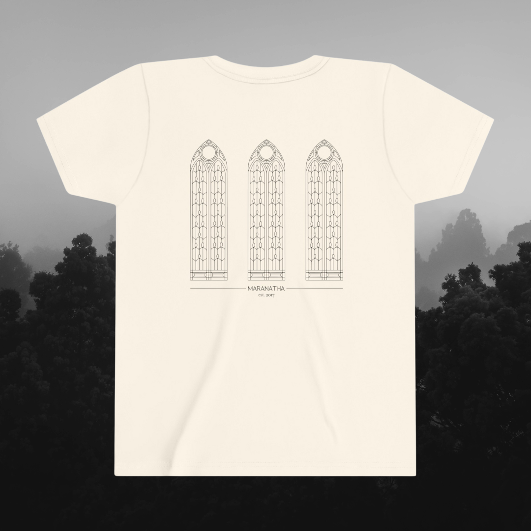 "Maranatha Windows" Youth Short Sleeve Tee (front and back)