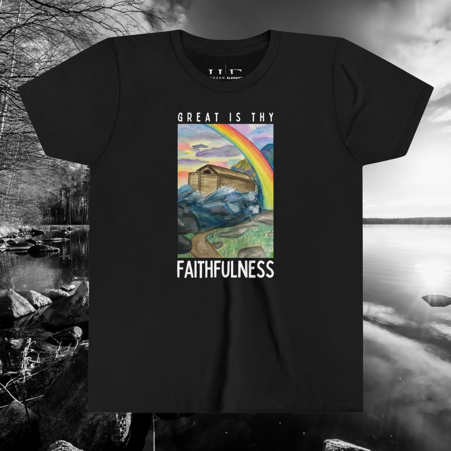 "Great is Thy Faithfulness" (Lamentations 3:22-24) Youth Short Sleeve Tee