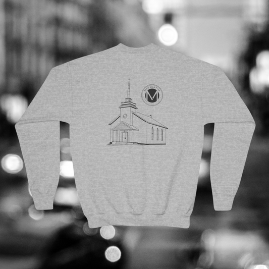 "Maranatha Church" Youth Crewneck Sweatshirt (front and back)