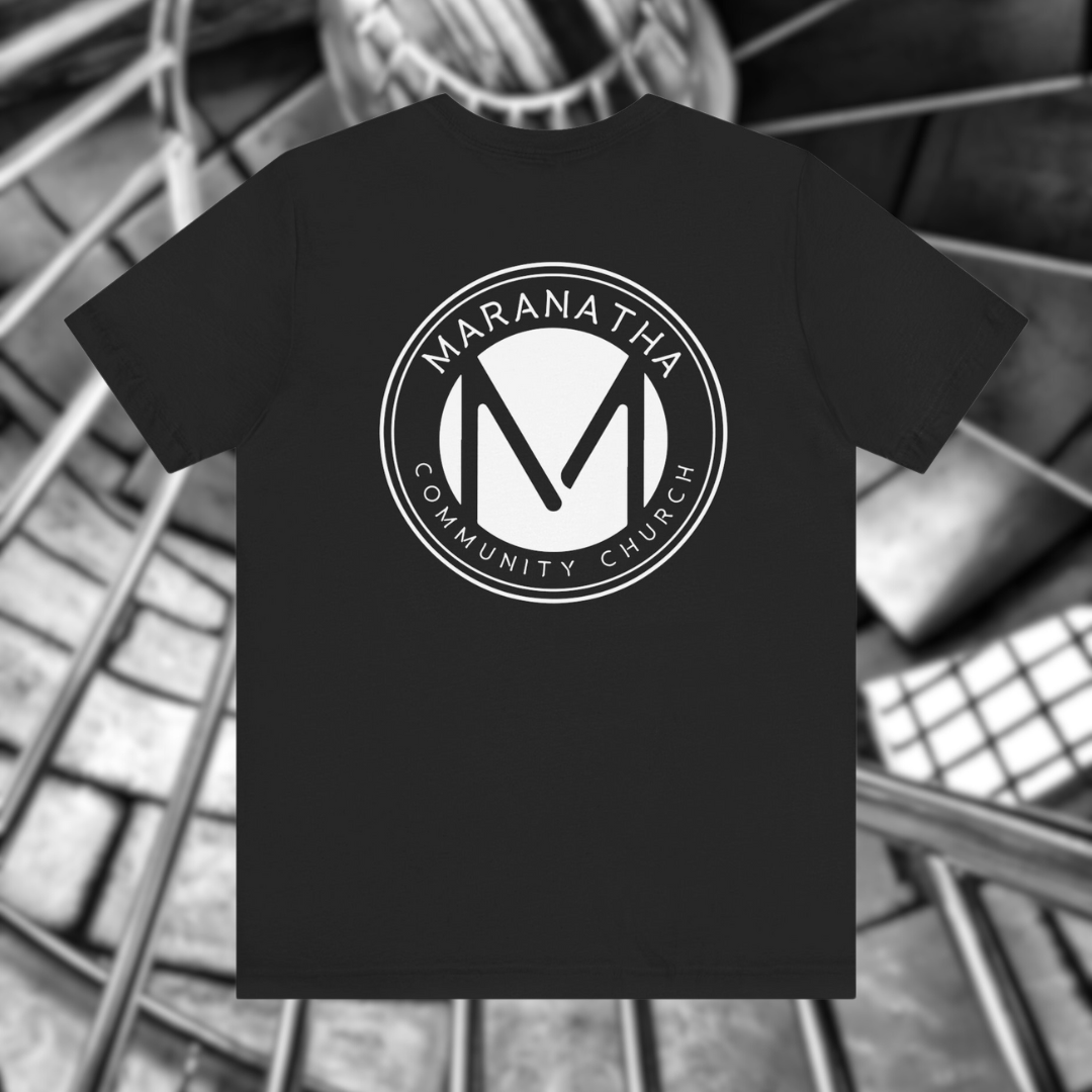 "Maranatha Logo" Adult Unisex Short Sleeve Tee (front and back)