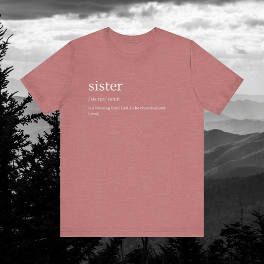 "Sister Blessing" Adult Unisex Short Sleeve Tee