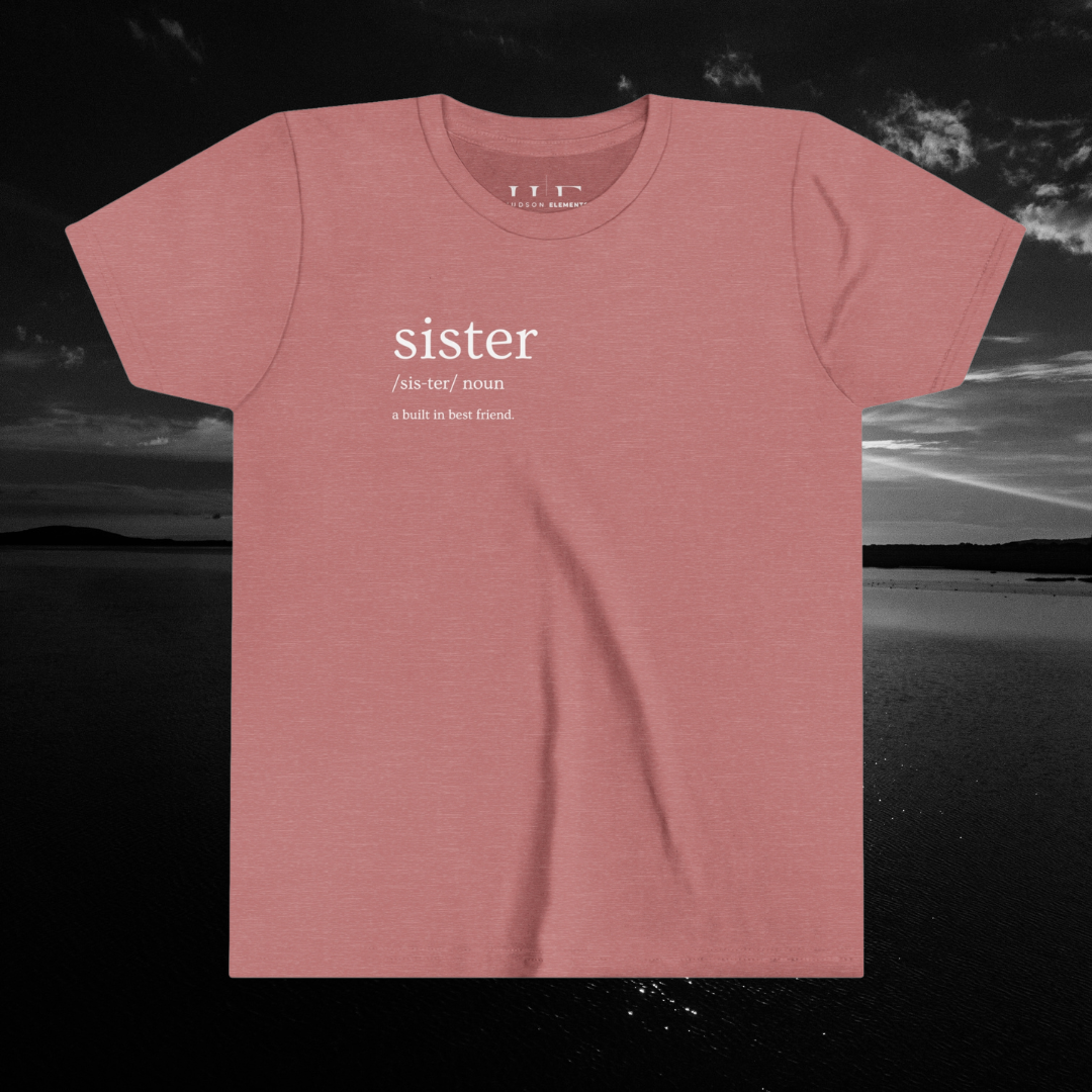 "Sister - Built in Best Friend" Youth Short Sleeve Tee